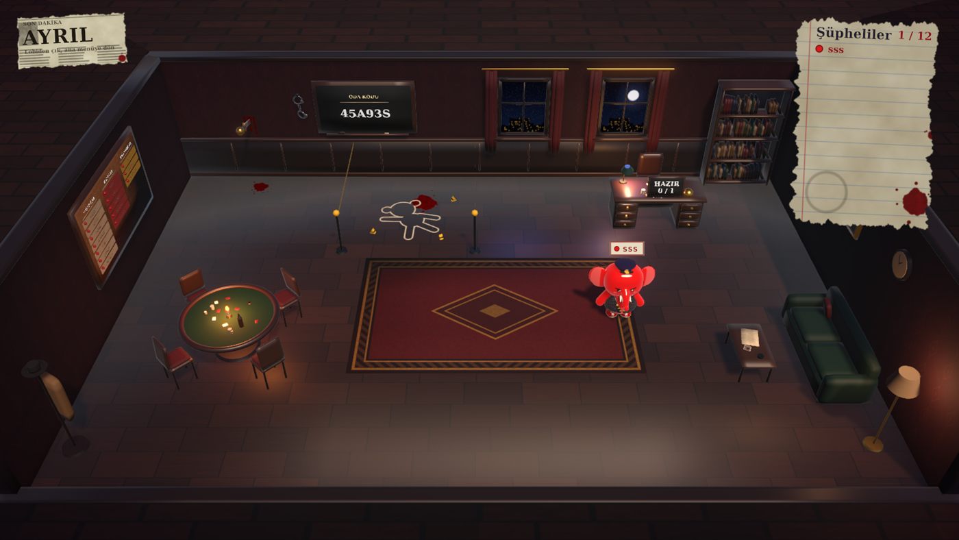 The detective office lobby